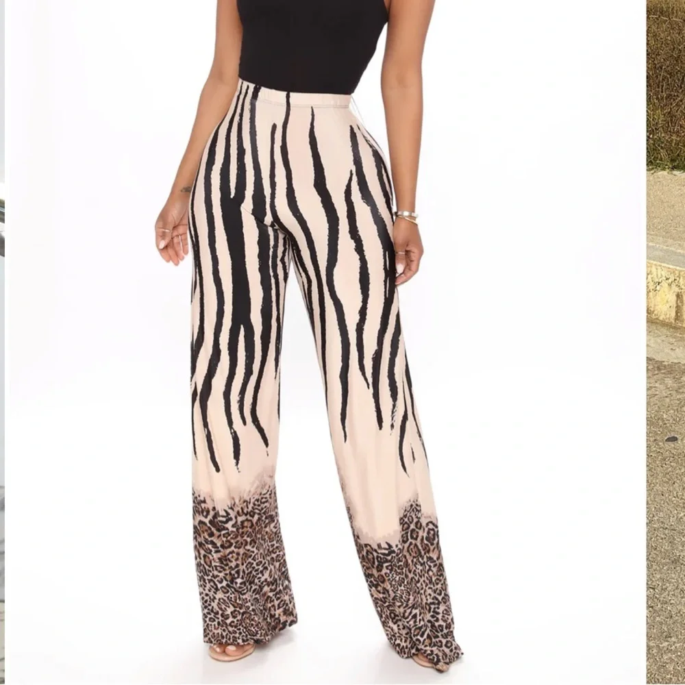 Pattern wide pant - Picture 2 of 6